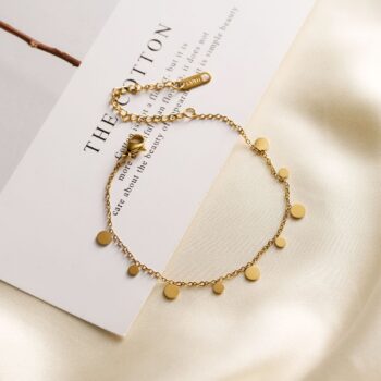 Titanium Steel Non-fading Geometric Collarbone Chain 18k Gold Water Drop Small Square Heart Necklace - View 2