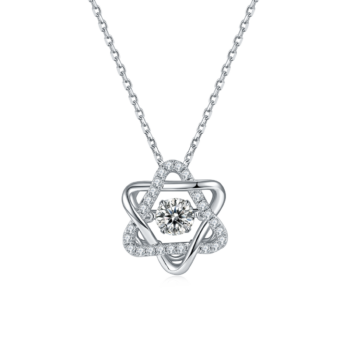 Set With Top-quality Moissanite, This Luxurious And Fashionable Light Luxury Trend Jewelry Necklace Pendant Is Made Of S925 S