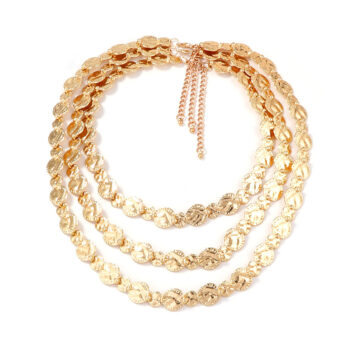 Bold Fashionable And Versatile Alloy Layered Badge And Coin Necklace With A Multi-layered High-end Design - View 2