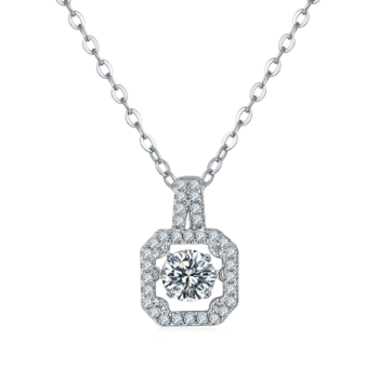 Set With Top-quality Moissanite, This Luxurious And Fashionable Light Luxury Trend Jewelry Necklace Pendant Is Made Of S925 S
