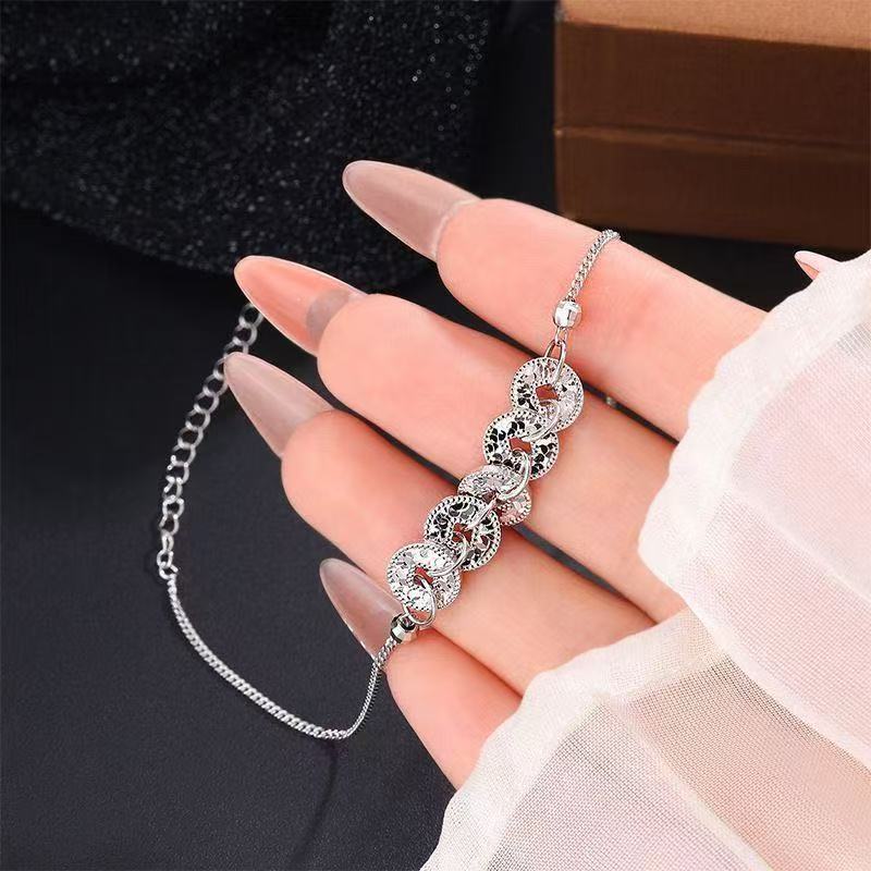 c4b723e1-56ed-475a-a961-b9ea5df74375 Shui Bingbing Five-Copper-Coin Diamond-Encrusted Bracelet - View 3