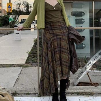 retro irregular plaid