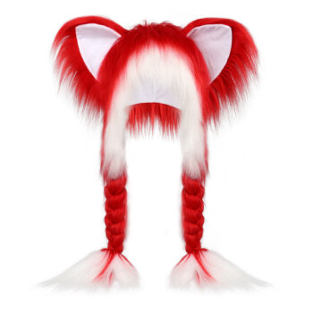 Plush 2D Cat-Ear Unisex Wig Cap - View 2