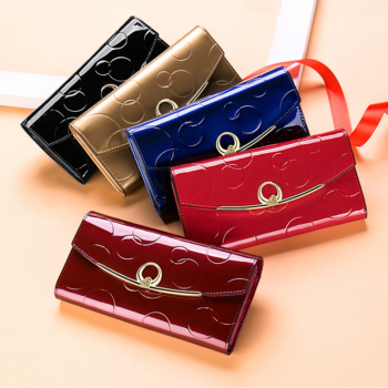 Women's Real Leather Long Large Capacity Wallet Clutch Bag - View 1