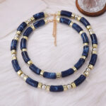 Fashionable Retro Double Layer Bamboo Section Beaded Necklace For Layering - View 1