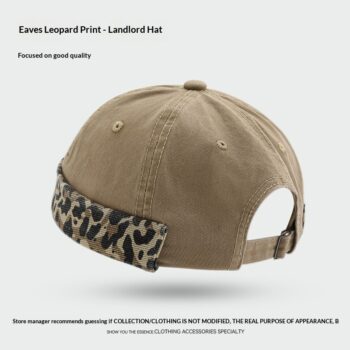 streetwear hat American-style Niche Leopard-print Streetwear Hat
