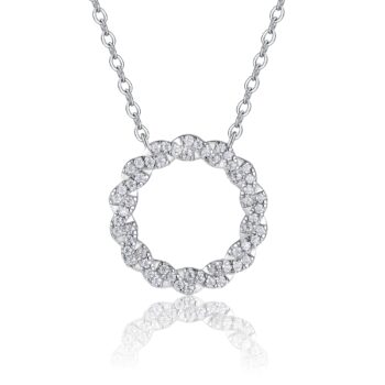 Set With Top-quality Moissanite, This Luxurious And Fashionable Light Luxury Trend Jewelry Necklace Pendant Is Made Of S925 Silver Electroplated With Platinum