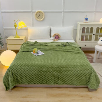 Car Office Air-Conditioning Blanket With Gold Turtle Velvet - Okita Shop