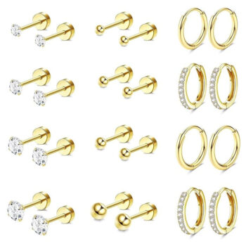 Stainless Steel Earring Set Niche Fashionable Stud Earrings In The Euro-American Instagram Style - View 1