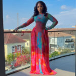 Retro Pleated Printed Patchwork Waist-cinching A-line Skirt - Main product image