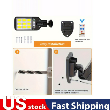 6 Packs Solar Powered Motion Sensor Outdoor Garden Light - View 2