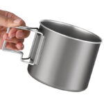 uncoated titanium cup - Uncoated Titanium Cup Pure Titanium Outdoor 800ml 29oz Cup