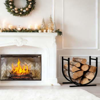 firewood stand, heavy - Firewood Stand, Heavy-duty Log Stand For Indoor Fireplaces,