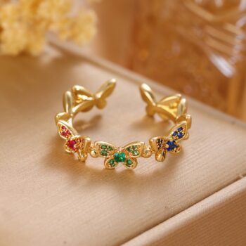 ring - 1 Piece Fashion Personalized Butterfly Open Ring For Women,