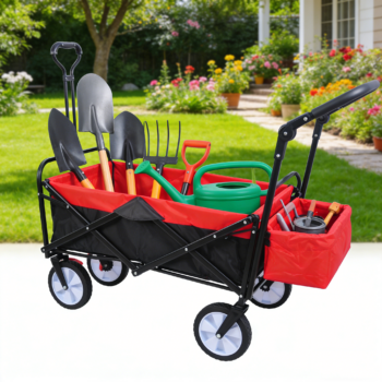 Folding Wagon Collapsible Outdoor Utility Wagon, Heavy Duty - View 2