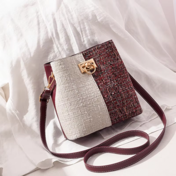 texture bucket bag - New Fashion Texture Bucket Bag - Foreign Gas Large Capacity