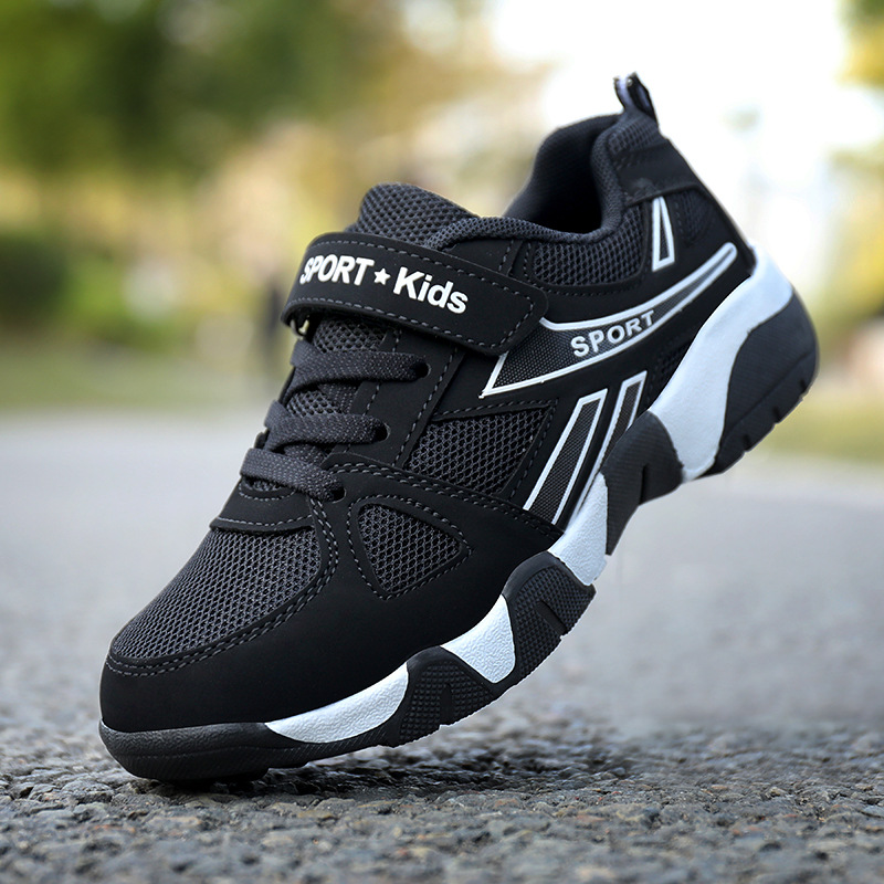 cj-2512310212531614600-4-43894 Kids Sports Mesh Shoes Boys Running Perforated Shoes With - View 5