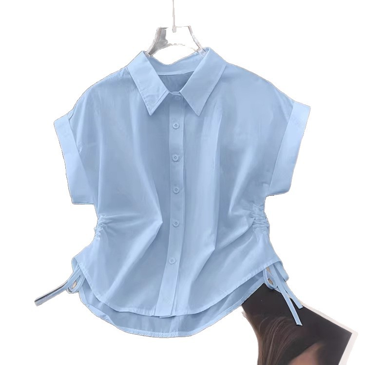 cj-2601080341271617000-4-47078 New Stylish Elegant Womens Waist-cinching Shirt For - View 5