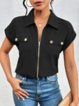 lapel shirt - Women's Elegant And Chic Lapel Shirt