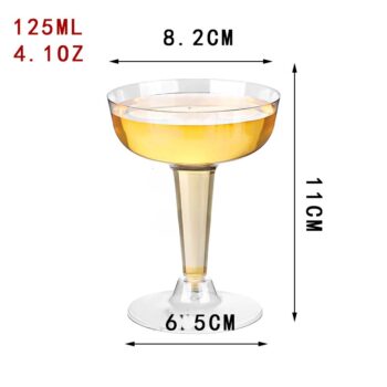 Innovative Disposable Plastic Stemware For Home Parties