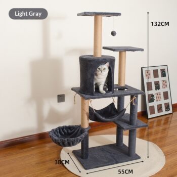 Dedicated Cat Bed And Large Cat Tree Combo For Home Use - View 2