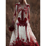 witch dress - Digital Printed American Fashion Halloween Witch Dress