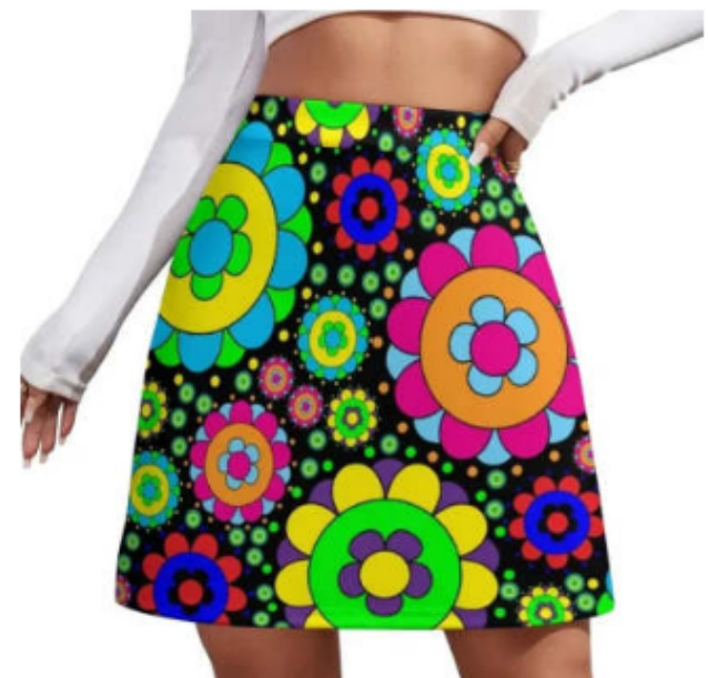 cj-2601110846511625200-2-59629 Stylish A-line Printed Skirt For Women - View 3