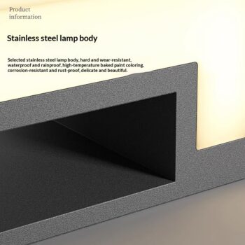 modern minimalist outdoor - Modern Minimalist Outdoor Solar-powered Stainless Steel