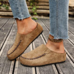 outdoor closed toe - Womens Outdoor Closed-toe Half-slipper With A Thick Sole