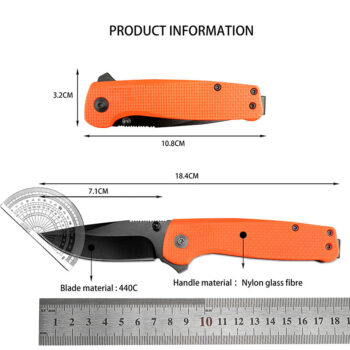 Multi-Functional Survival Folding Knife For Outdoor Use - View 2