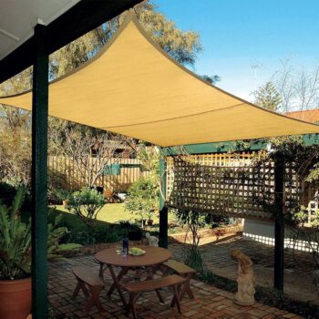 beige sunshade sail - Beige Sunshade Sail Outdoor Sun Protection Shade Cloth