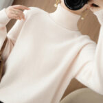 knitted sweater - Women's Fashion High Collar Knitted Sweater