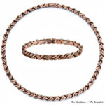 necklace - European And American Fashion Retro Red Copper Couple