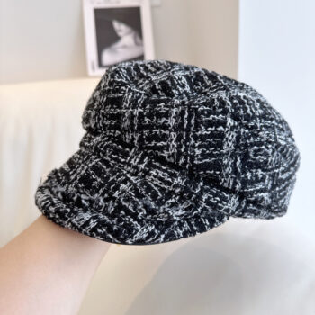 Color-blocked Baseball Cap Sweet Octagonal Cap Versatile