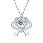 Set With Top-quality Moissanite, This Luxurious And Fashionable Light Luxury Trend Jewelry Necklace Pendant Is Made Of S925 S