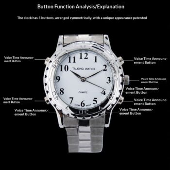 Voice-activated Time-telling Watch For Seniors - View 1
