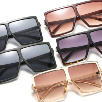 Oversized Square Flat Top Women Very Lrge Ladies Fashion Sunglasses Shade UV400 - View 2