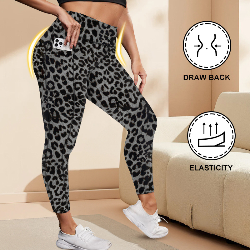 d89fc023-1c55-4fe4-b815-5757159cfcca High-Waisted Plus-Size Yoga Leggings For Women Butt-Lifting And Body-Hugging Fit For Fitness - View 3