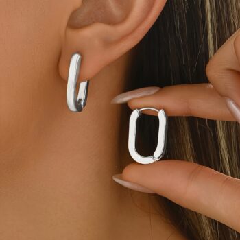 stylish minimalist square Stylish Minimalist Square Anti-drop Ear Clips