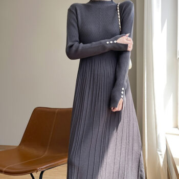 Womens Casual Solid-color Minimalist Dress - Main product image