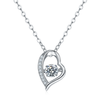 Set With Top-quality Moissanite, This Luxurious And Fashionable Light Luxury Trend Jewelry Necklace Pendant Is Made Of S925 S