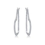 Top-quality Moissanite Luxury And Fashionable Light Luxury Jewelry Silver Stud Earrings S925 Silver Plated Platinum - View 1