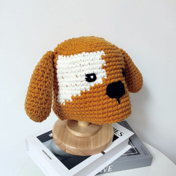 Acrylic Handmade Crocheted Dog Hat - View 2