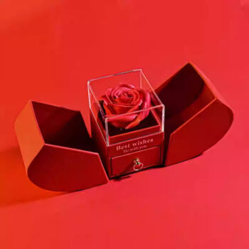 Gift For Women Eternal Rose Gift Box Heart Necklace - View 1
