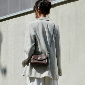 Envelope Package Women's Chain Leather Messenger Bag - View 2