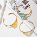 crystal bracelet Womens Natural Crystal Bracelet Freeform Tumbled-stone Bracelet