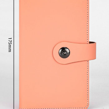 Business Card Holder Book, Business Card Book Case PU Leather Organization Binder Name ID Card Holder For Men & Women, Up To