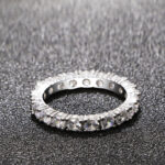 diamond ring Fashionable Single-row Fully Diamond-studded Ring