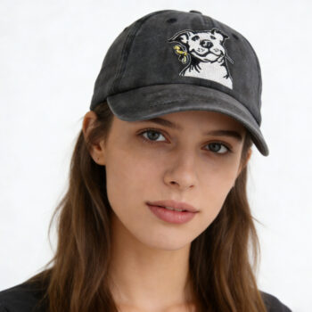 hat fashion 2pcs Dog Lover Gifts For Women Men, French Hat, Denim Adjustable Embroidered Dog Dad Baseball Cap