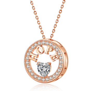 Emma Manor Necklace For Women 18k Gold Plated 925 Silver 5A Zirconia Diamond Hope Pendant Necklace - View 1